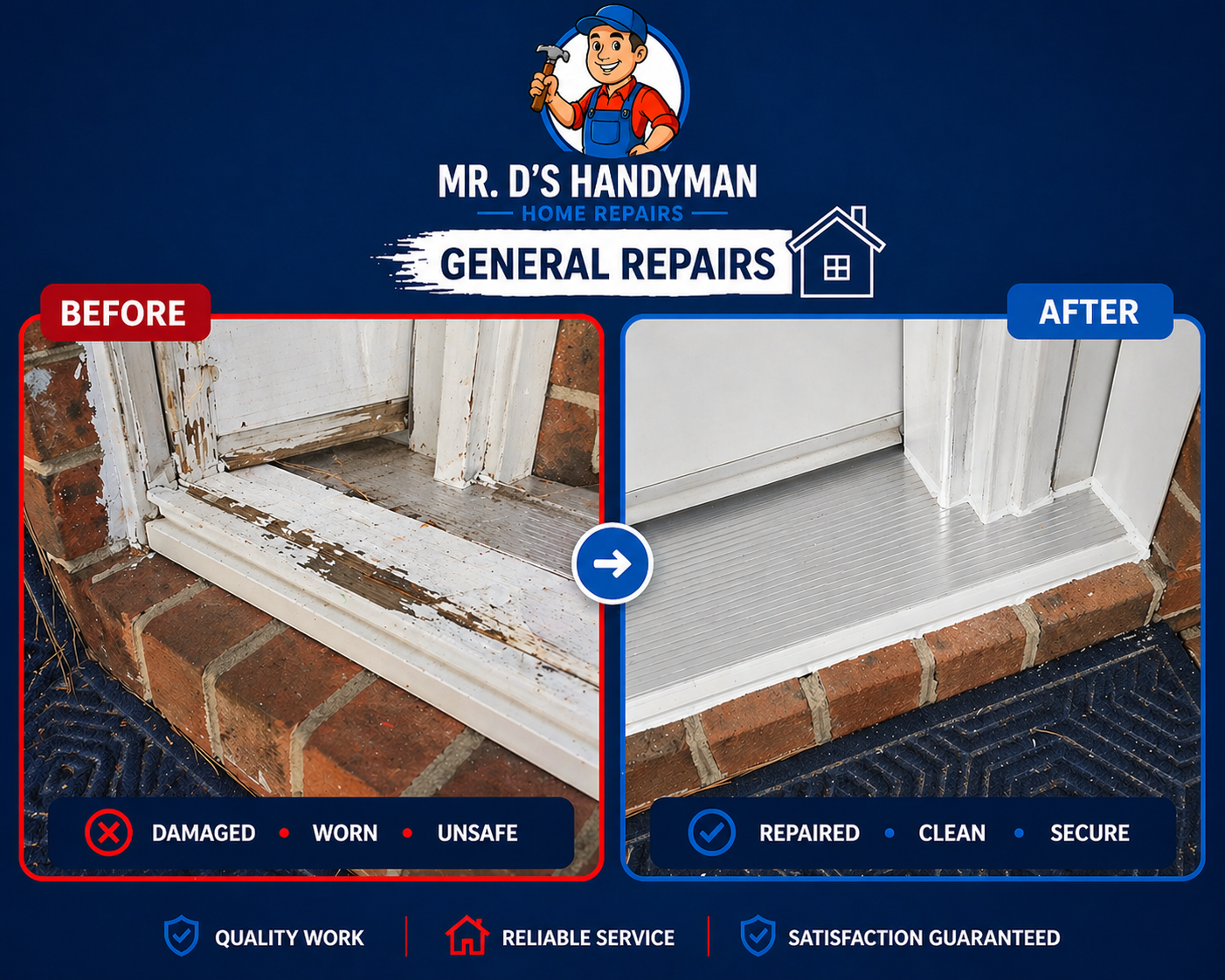 General Home Repairs by Mr. D's Handyman in Hobgood, NC