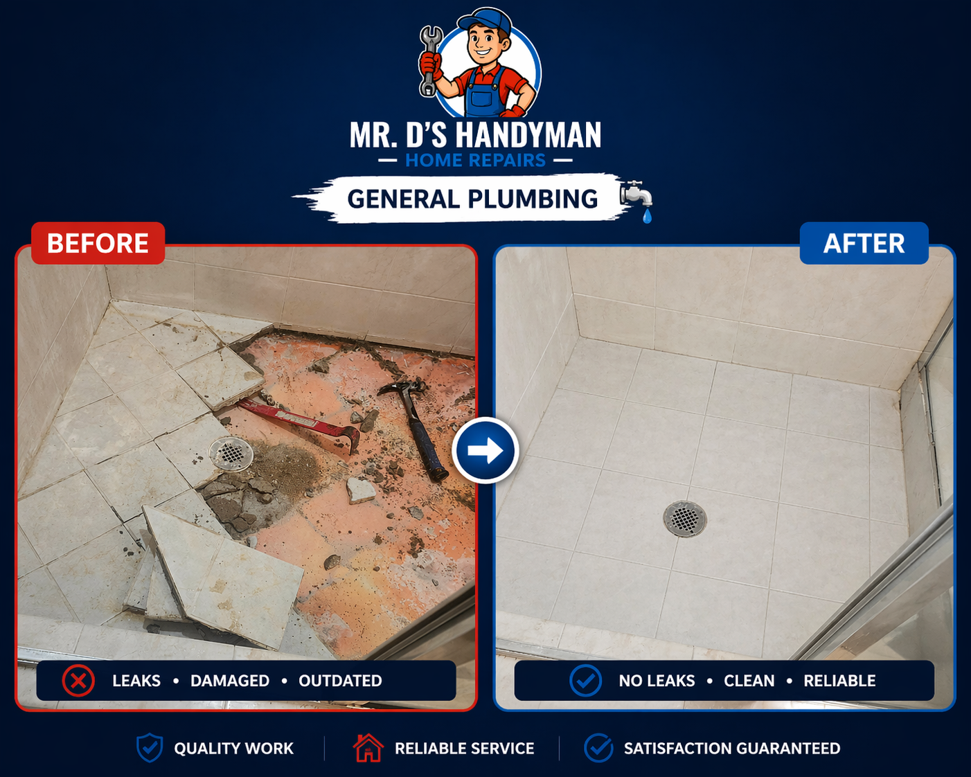 General Plumbing by Mr. D's Handyman in Hobgood, NC