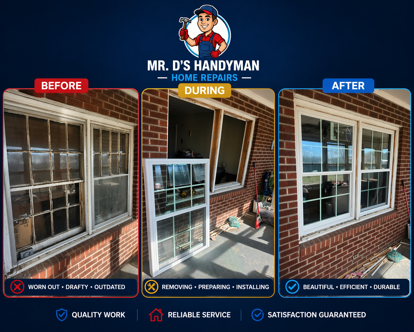 Window & Door Repairs by Mr. D's Handyman in Hobgood, NC — photo 1 of 3